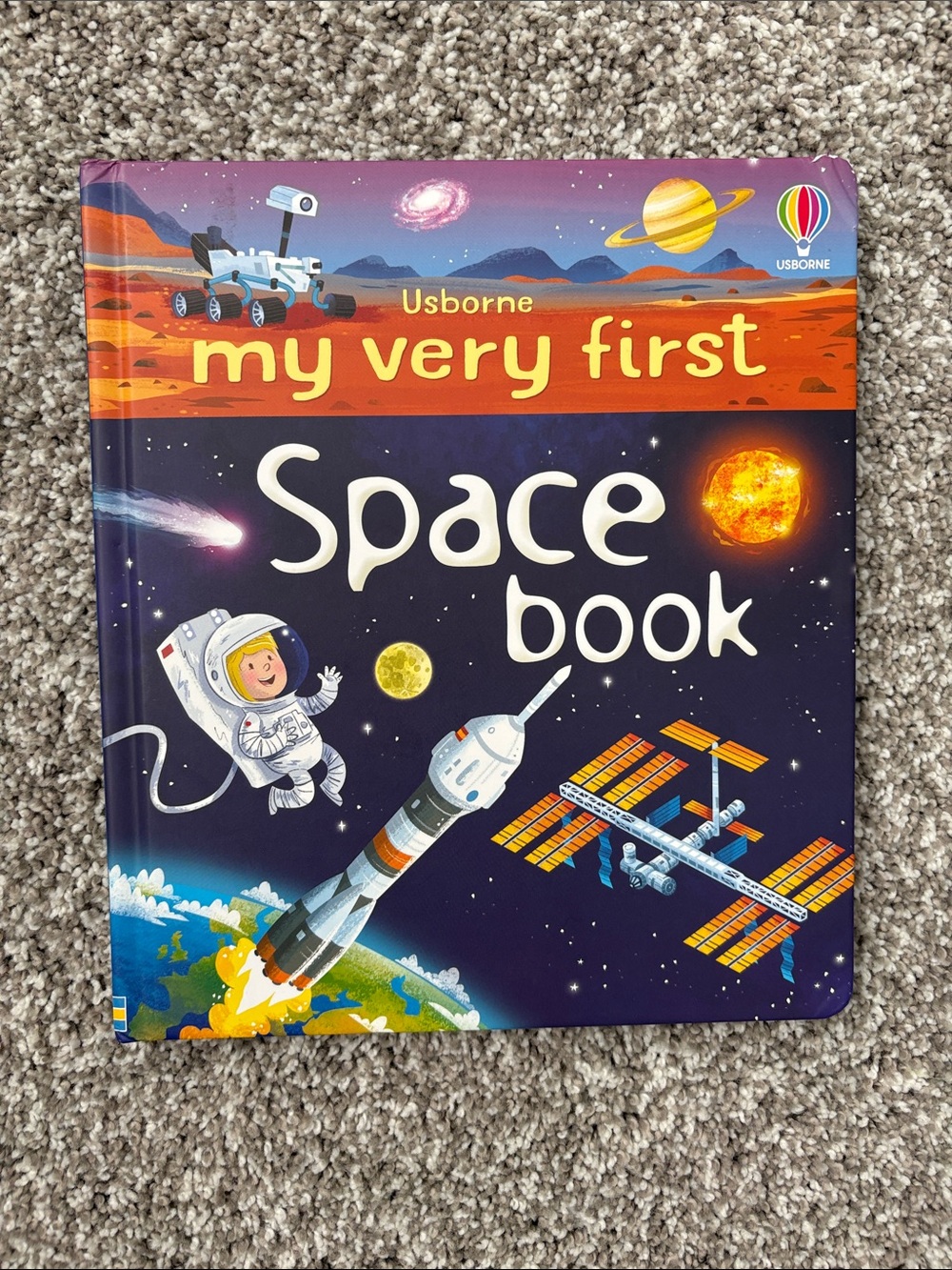 UsBorne My Very First Space Book - Blue, Orange, Yellow, Black
